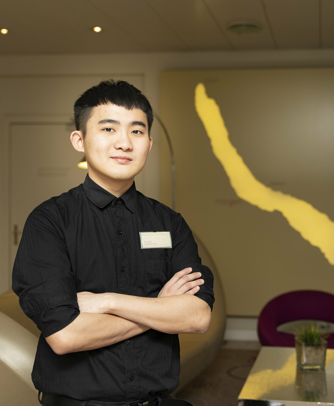 BHMS hospitality management student working in luxury hotel