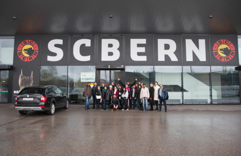 B.H.M.S. Lucerne - Visit to the SC Bern Ice-Hockey Stadium 